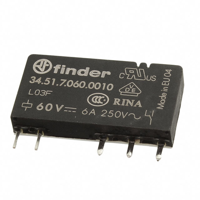34.51.7.060.0010 Finder Relays, Inc.  Power Relays Over 2 Amps